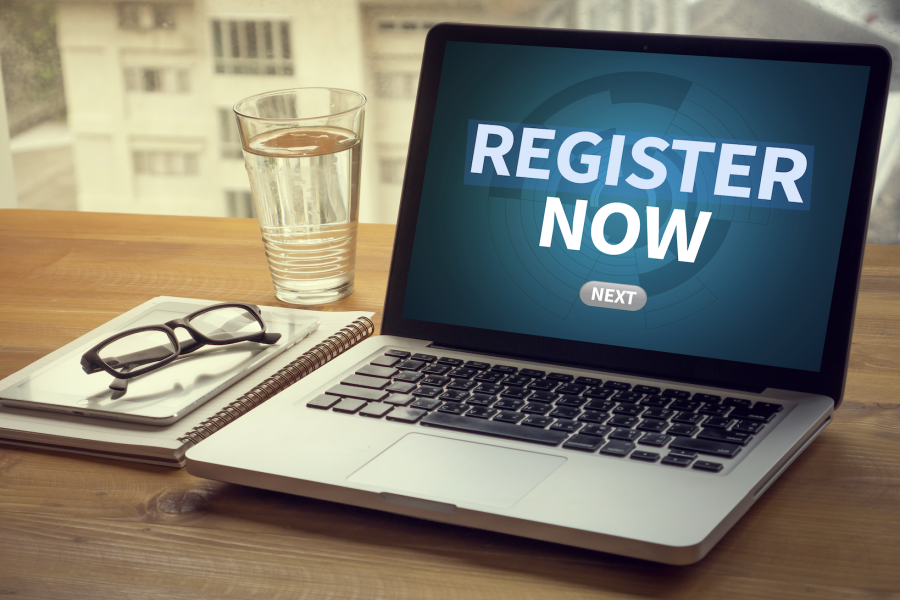 Register now