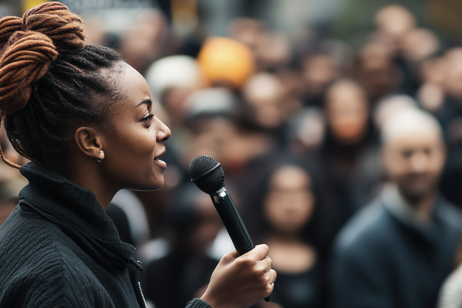female speaker